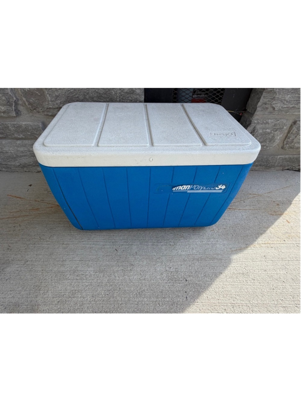 Coleman Blue and White Cooler One Size